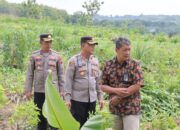 Kapolres Sragen Cek Lahan Jagung Siapkan Program Penanaman Serentak Satu Juta Hektar di Kecamatan Miri