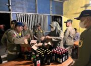 Sebanyak 221 Botol Miras Disita Saat Operasi Penertiban 