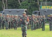 Batalyon Infanteri 763/SBA Gelar Pelepasan Satgas Pamtas RI-PNG di Papua Barat