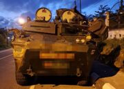 Diduga Rem Tidak Berfungsi, Rangkaian Rantis Yonif 403/WP Yogyakarta Alami Kecelakaan 