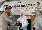 Polresta Cilacap Gelar Bakti Sosial dan Berbagi Takjil untuk Kaum Dhuafa dan Difabel