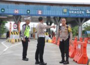 Kapolres Sragen Pantau Arus Mudik Lebaran, One Way Tol Sragen Berjalan Lancar