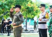 BUPATI, KAPOLRES Bersama DANDIM 1406 Pimpin Apel Kesiapan Pam Malam Takbiran Idul Fitri 1446 H/2025 M