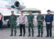 Pangkoops Udara II Sambut Kedatangan dan Keberangkatan Menhan RI di Makassar
