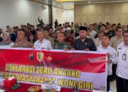 Tolak Anarkisme, Elemen Masyarakat di Kabupaten Wonogiri Deklarasikan Zero Anarko 