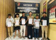 Buat Onar dalam Keadaan Mabuk, Empat Pemuda Kena Jaring Operasi Premanisme Polres Sragen