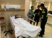 Polres Wonogiri Evakuasi dan Lakukan Olah TKP Kecelakaan Lalu Lintas di Depan Gapura RS Hermina