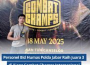 Personel Polda Jabar, Bripda Syahrul Fauzi, Sabet Juara 3 di Combat Champs International
