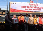 Polres Wonogiri Salurkan Bansos di Pracimantoro dalam Rangka Hari Bhayangkara ke-79