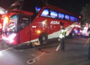 Turun dari Bus Langsung Terlindas: Pejalan Kaki Meninggal di TKP, Polisi Olah TKP