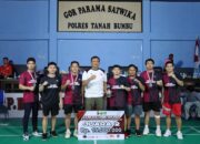 Kapolres Tanah Bumbu Buka Kejuaraan Bulu Tangkis “Kapolres Tanah Bumbu Cup 2025” di GOR Parama Satwika