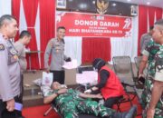 Peringati Hari BHAYANGKARA ke-79, POLRES Wajo Dan PMI Gelar Donor Darah