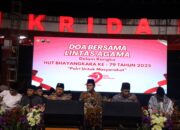 Doa Lintas Agama Polri Untuk Negeri Bersama K.H. Ahmad Anwar Zahid Meriahkan HUT Bhayangkara ke-79 Polres Wonogiri