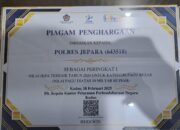 Konsisten Transparan Anggaran, Polres Jepara Diganjar Penghargaan KPPN Kudus