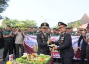 Kodim 0728/Wonogiri Berikan Kejutan Ucapan Selamat HUT Bhayangkara ke-79 kepada Polres Wonogiri