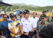 Kapolres Wonogiri Pimpin Pengamanan Kunjungan Menko Bidang Infrastruktur dan Pembangunan Kewilayahan Bapak AHY di Bendungan Pidekso