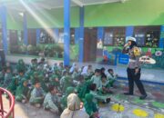 Sejak Dini, Sat Lantas Polres Semarang Edukasi Tertib Lalu Lintas kepada Murid TK Al Huda