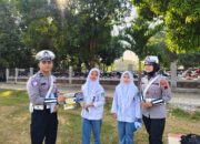 Jadi Pembina Upacara, Personil Satlantas Polres Jepara Sampaikan Pesan Tertib Berlalu Lintas