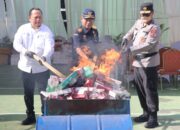 Kapolda Aceh Hadiri Pemusnahan Barang Milik Negara Hasil Penindakan Bea Cukai