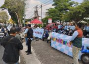 Komunitas Vespa Boyolali Gelar Aksi Damai, Bagikan Bunga Mawar di Simpang Pandanalas