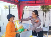 Polri Hadir Dekat dengan Masyarakat, Satlantas Polrestabes Semarang Gelar Gerakan Pangan Murah