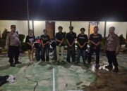Pleton Siaga Polres Klaten dan Polsek Delanggu Amankan Enam Remaja Konvoi Sepeda Motor Berknalpot Brong Usai Pesta di Solo