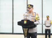 Kapolres Metro Jakarta Utara Pimpin Apel Pelantikan Kasat Tahti, Dihadiri 398 Personel