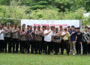 Kapolres Sukoharjo Pimpin Apel Akbar Kebangsaan Buruh di PT Konimex: “Buruh Bersinergi, Sukoharjo Kondusif, Ekonomi Bangkit”