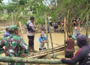 Polsek Batangan Bersama Forkopimcam Bergerak Cepat Tangani Jebolnya Tanggul Sungai Gandam