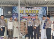 Satlantas Polres Sragen Gelar “Si Ratib Jum’atan”, Sampaikan Pesan Kamseltibcarlantas dan Bantu Pembangunan Tower Masjid