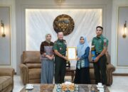 Pangdam IX/Udayana menerima Anggota Persit Juara I MTQ Tingkat TNI