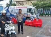 Polantas Menyapa, Petugas Satlantas Polresta Pati Dampingi Pemohon SIM baru Saat Tes Drive i