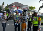 Satlantas Polres Boyolali Gelar Art Policing pada CFD, Dukung Operasi Zebra Candi 2025