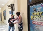 Polantas Menyapa di Pelayanan BPKB, Satlantas Polres Karanganyar Berikan Informasi kepada Masyarakat