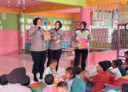 Polwan Peduli Kemanusiaan Polres Lhokseumawe Salurkan Bantuan dan Trauma Healing untuk Anak dan Guru Terdampak Banjir di Desa Pusong