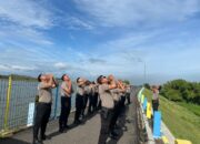 Memanfaatkan Spot Alam Waduk Kembangan, Samapta Polres Sragen Olahraga Pagi, Jaga Stamina dan Soliditas Personel