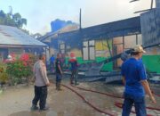 Polisi Sigap Tangani Kebakaran SD Negeri 5 Kuta Makmur di Aceh Utara