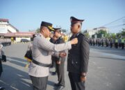 Polres Lhokseumawe Gelar Upacara Penganugerahan Tanda Kehormatan Satyalancana Pengabdian