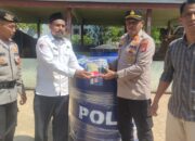 Polres Lhokseumawe Salurkan Bantuan Tandon Air ke Balai Pengajian di Muara Satu