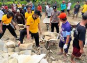 Polri Bersama Rakyat, Polsek Sumberlawang Gotong Royong, Perkuat Fondasi Jembatan Presisi Merah Putih