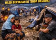 Janji Tinggal Janji! Huntara Tak Siap, Korban Banjir Pante Bidari Masih Bertahan di Tenda Darurat