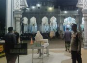 Polsek Dewantara Amankan Shalat Tarawih di Masjid Besar Bujang Salim