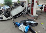 BREAKING NEWS Mobilio Terguling di SPBU Bener Sragen, Enam Orang Dilarikan ke Rumah Sakit