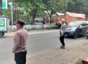 Cegah Kemacetan Jelang Berbuka, Polsek Dewantara Siaga Atur Lalin di Simpang Krueng Geukueh