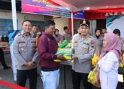 Polres Kudus Gelar Gerakan Pangan Murah Jelang Lebaran, Warga Antusias Serbu Sembako
