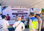 Polrestabes Semarang Gelar Gerakan Pangan Murah “Polri untuk Masyarakat” di Pedurungan