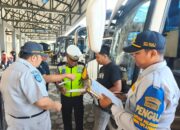 Polda Jateng Laksanakan Ramp Check Kendaraan dan Pemeriksaan Kesehatan Pengemudi di Terminal Tipe A Pemalang