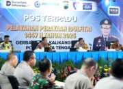 Kapolri Tinjau Posko Terpadu Kalikangkung, Pastikan Kesiapan Polda Jateng Hadapi Puncak Arus Mudik