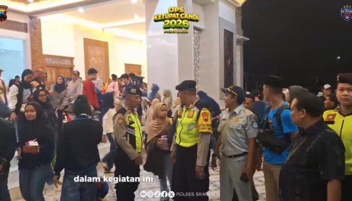 Polres Sragen Kawal Kedatangan 11 Bus Mudik Gratis dari Jakarta, Ratusan Perantau Disambut Aman di Gedung SMS