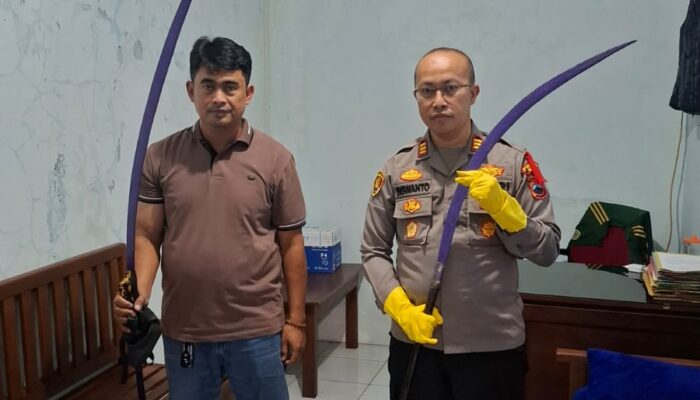 Dua Remaja Mabuk Diamankan Polisi, Bawa Sajam dan Diduga Hendak Perang Air Saat Sahur di Kudus